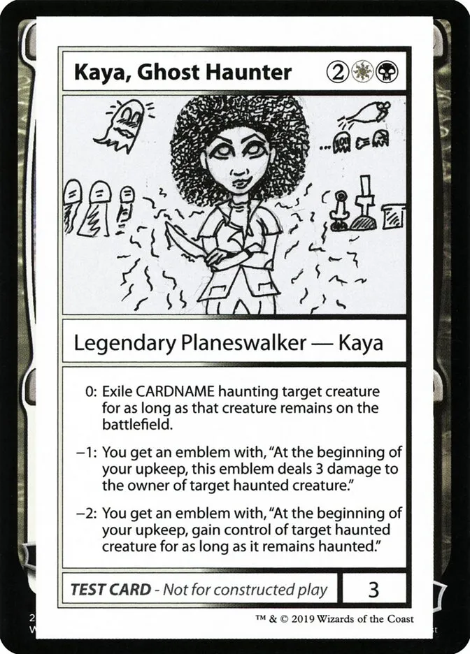 2021 Mystery Booster Playtest Cards 2021 Kaya, Ghost Haunter #94 rare card image