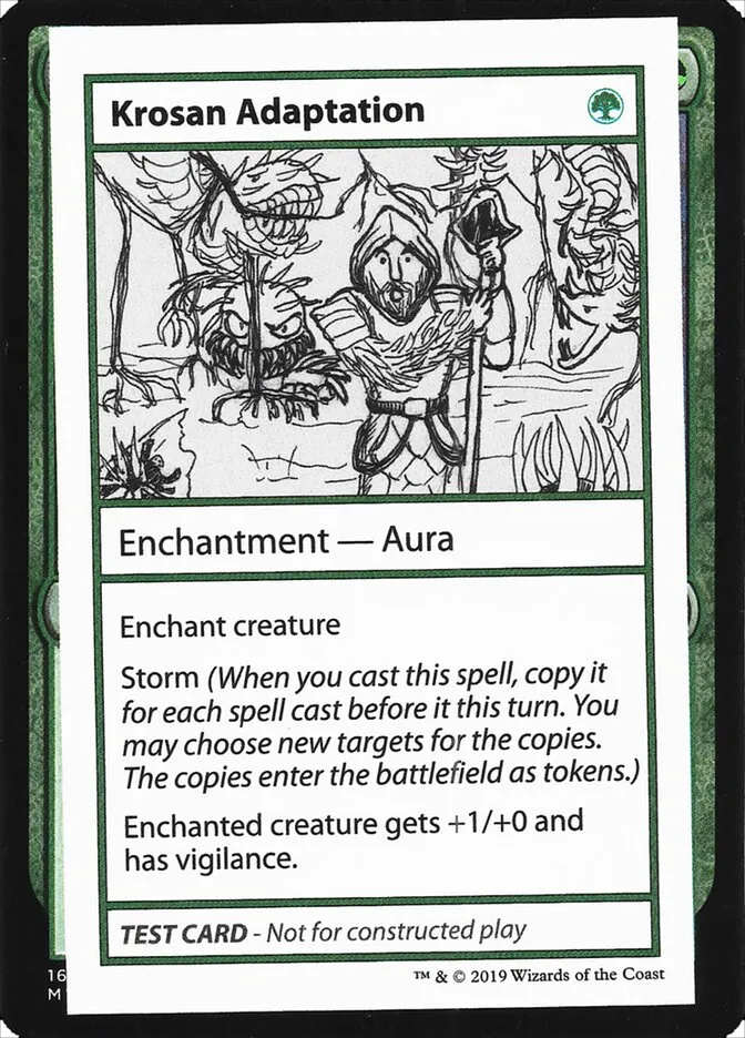 2021 Mystery Booster Playtest Cards 2021 Krosan Adaptation #80 rare card image