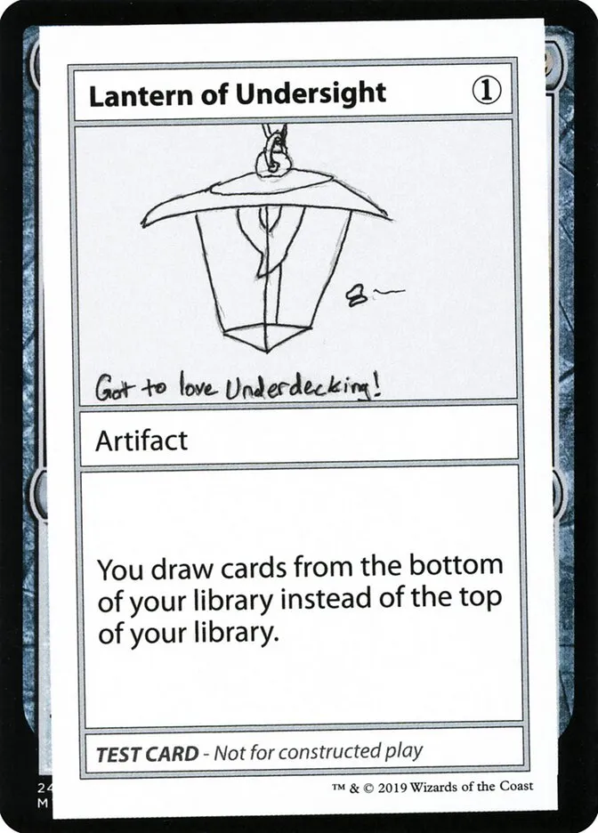 2021 Mystery Booster Playtest Cards 2021 Lantern of Undersight #106 rare card image