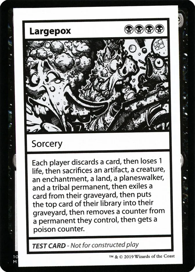 2021 Mystery Booster Playtest Cards 2021 Largepox #44 rare card image