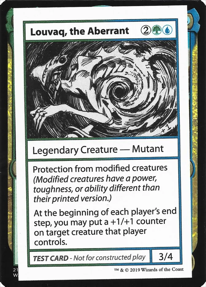 2021 Mystery Booster Playtest Cards 2021 Louvaq, the Aberrant #95 rare card image