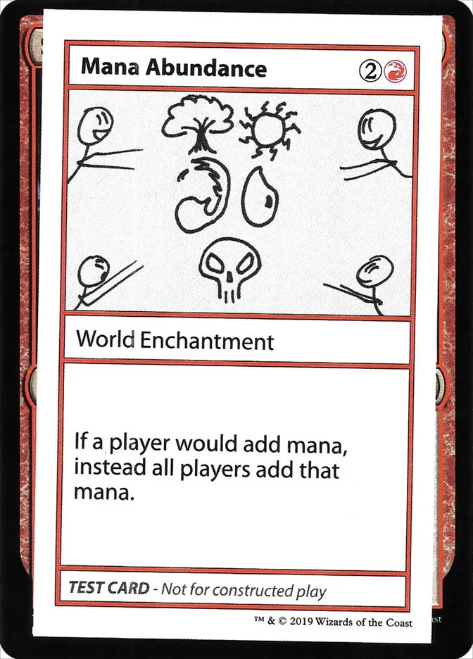 2021 Mystery Booster Playtest Cards 2021 Mana Abundance #58 rare card image
