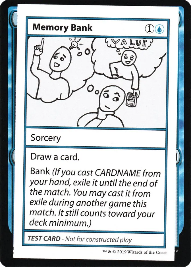 2021 Mystery Booster Playtest Cards 2021 Memory Bank #27 rare card image