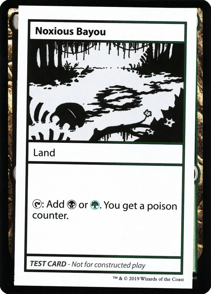 2021 Mystery Booster Playtest Cards 2021 Noxious Bayou #118 rare card image