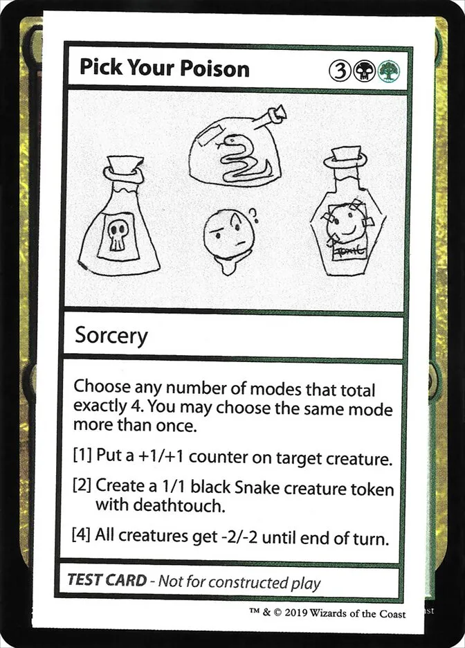 2021 Mystery Booster Playtest Cards 2021 Pick Your Poison #97 rare card image