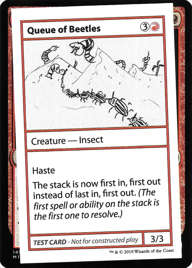 2021 Mystery Booster Playtest Cards 2021 Queue of Beetles #61 rare card image