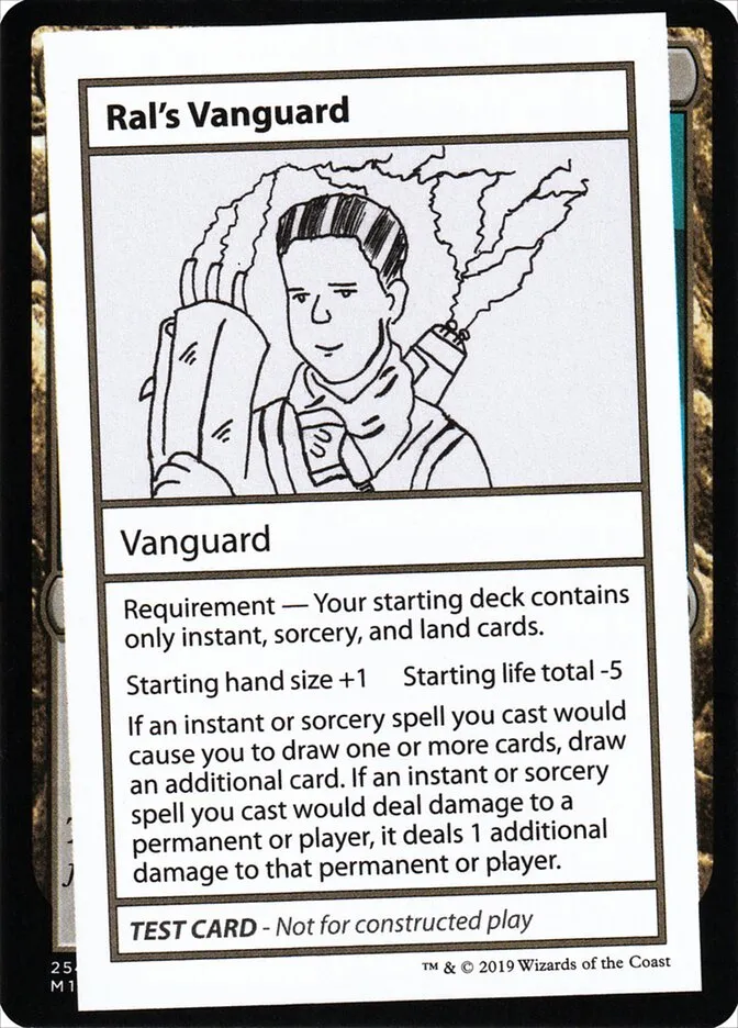 2021 Mystery Booster Playtest Cards 2021 Ral's Vanguard #1 rare card image