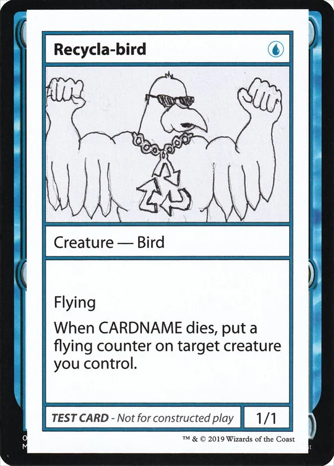 2021 Mystery Booster Playtest Cards 2021 Recycla-bird #28 rare card image