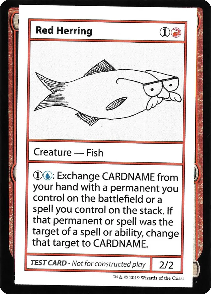 2021 Mystery Booster Playtest Cards 2021 Red Herring #62 rare card image