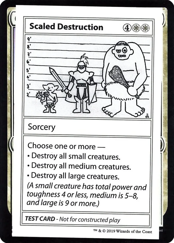 2021 Mystery Booster Playtest Cards 2021 Scaled Destruction #12 rare card image