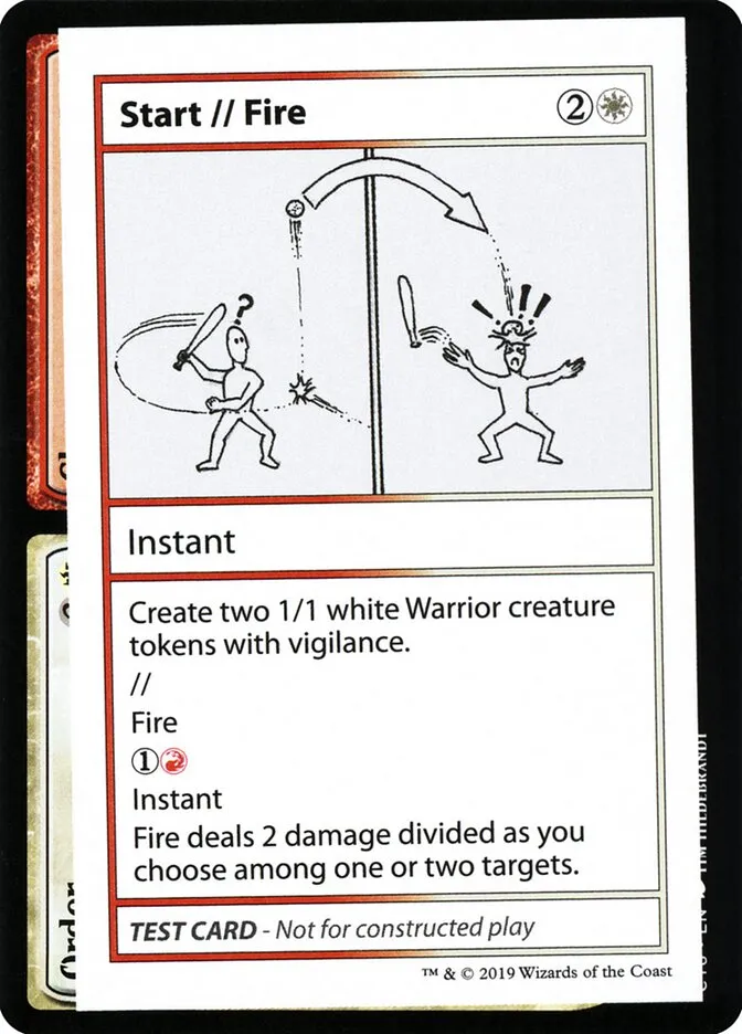 2021 Mystery Booster Playtest Cards 2021 Start // Fire #101 rare card image