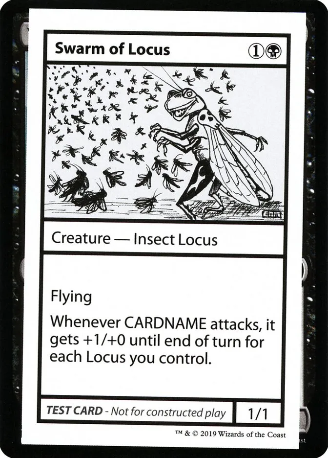 2021 Mystery Booster Playtest Cards 2021 Swarm of Locus #48 rare card image