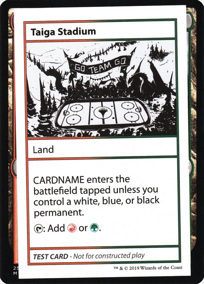 2021 Mystery Booster Playtest Cards 2021 Taiga Stadium #120 rare card image
