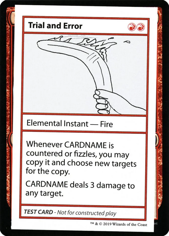 2021 Mystery Booster Playtest Cards 2021 Trial and Error #68 rare card image