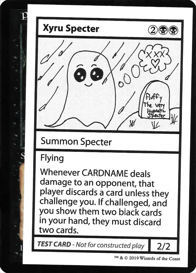 2021 Mystery Booster Playtest Cards 2021 Xyru Specter #51 rare card image