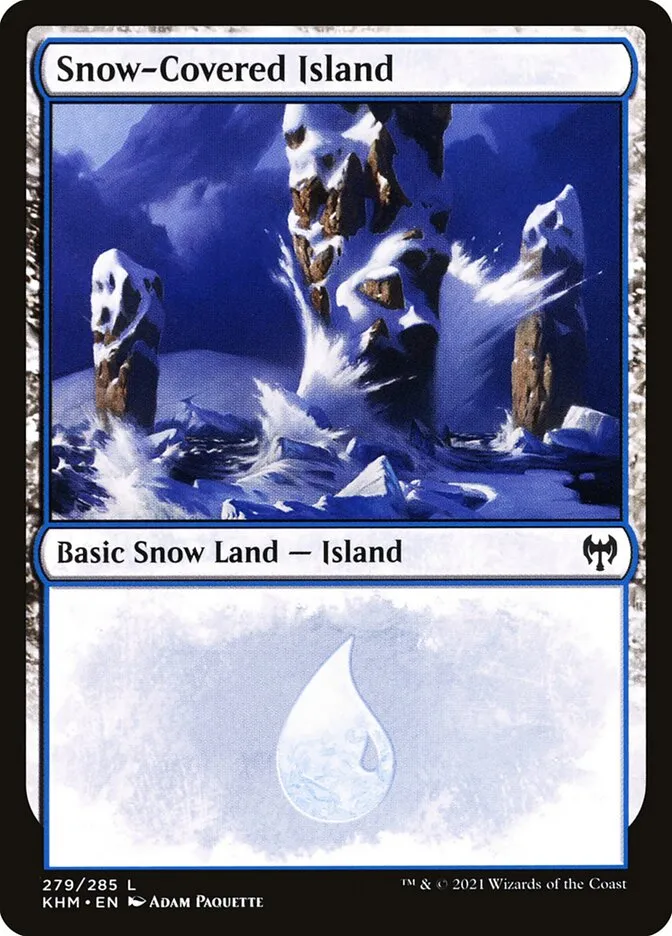 2021 Kaldheim Snow-Covered Island #279 common card image