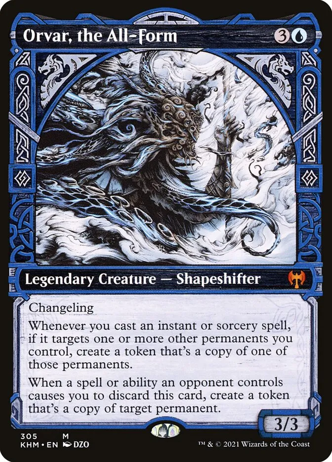 2021 Kaldheim Orvar, the All-Form [Showcase] mythic #305 mythic card image