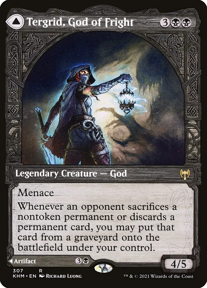 2021 Kaldheim Tergrid, God of Fright // Tergrid's Lantern [Showcase] rare #307 rare card image