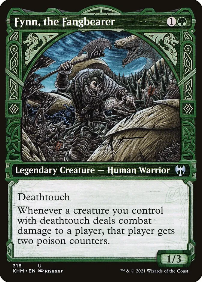 2021 Kaldheim Fynn, the Fangbearer [Showcase] uncommon #316 uncommon card image