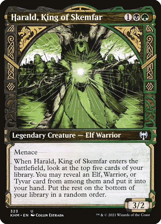 2021 Kaldheim Harald, King of Skemfar [Showcase] uncommon #323 uncommon card image
