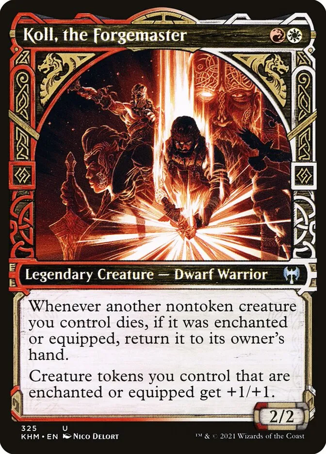 2021 Kaldheim Koll, the Forgemaster [Showcase] uncommon #325 uncommon card image