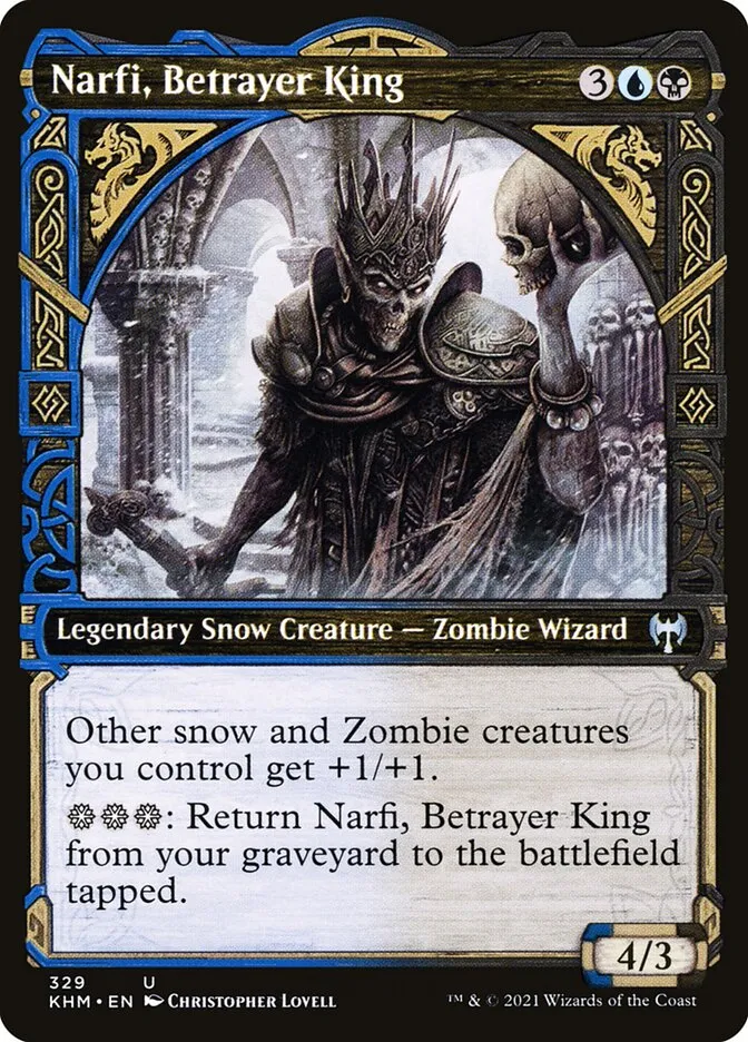 2021 Kaldheim Narfi, Betrayer King [Showcase] uncommon #329 uncommon card image