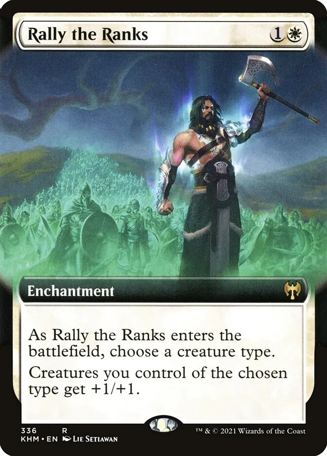 2021 Kaldheim Rally the Ranks rare #336 rare card image