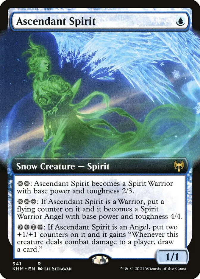 2021 Kaldheim Ascendant Spirit rare #341 rare card image