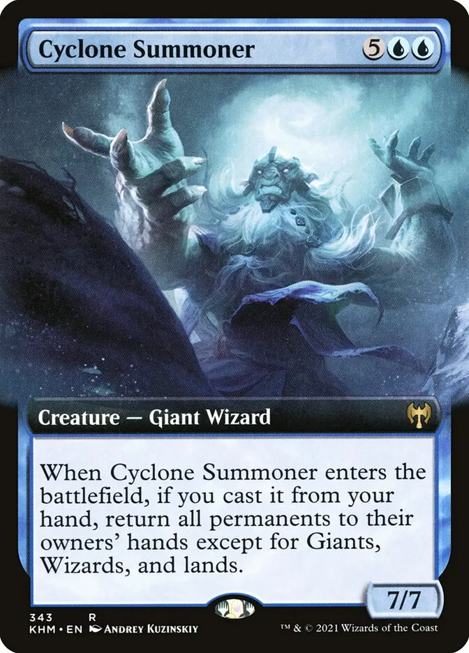 2021 Kaldheim Cyclone Summoner rare #343 rare card image