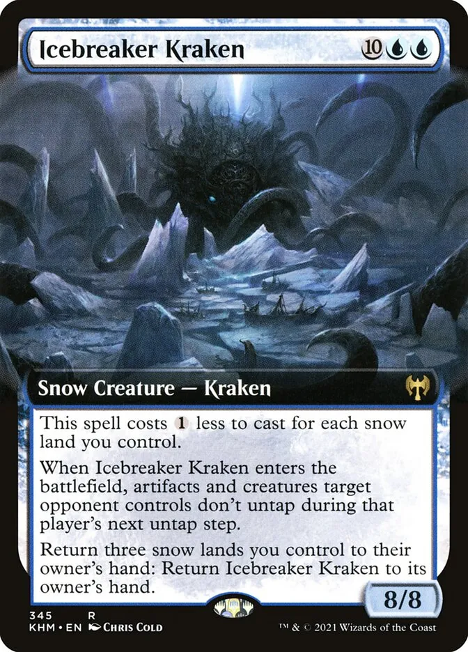 2021 Kaldheim Icebreaker Kraken rare #345 rare card image