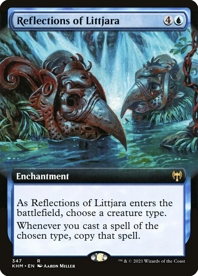 2021 Kaldheim Reflections of Littjara rare #347 rare card image
