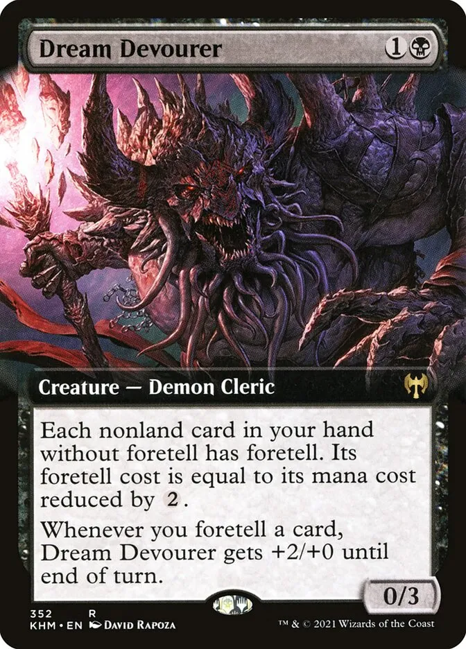 2021 Kaldheim Dream Devourer rare #352 rare card image