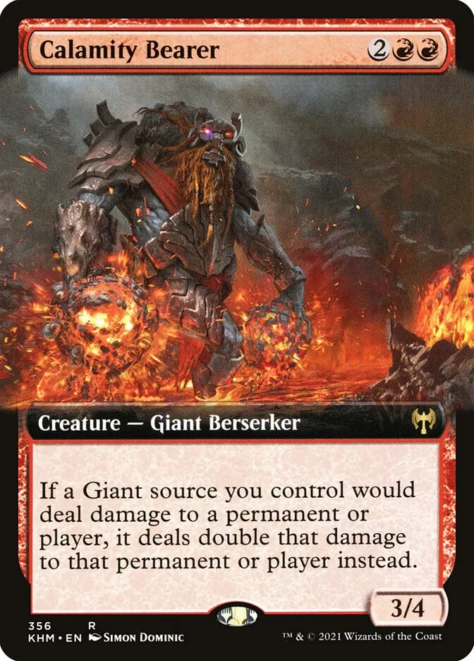 2021 Kaldheim Calamity Bearer rare #356 rare card image