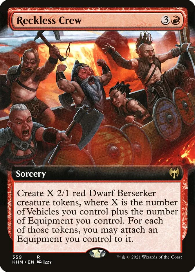 2021 Kaldheim Reckless Crew rare #359 rare card image