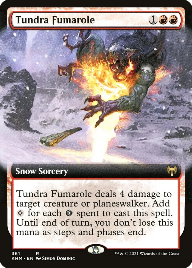 2021 Kaldheim Tundra Fumarole rare #361 rare card image