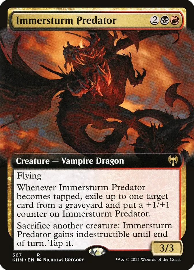 2021 Kaldheim Immersturm Predator rare #367 rare card image