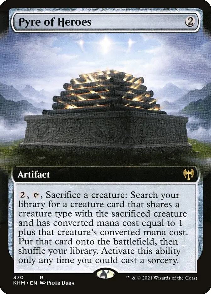 2021 Kaldheim Pyre of Heroes rare #370 rare card image