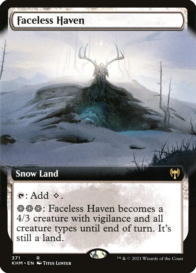 2021 Kaldheim Faceless Haven rare #371 rare card image