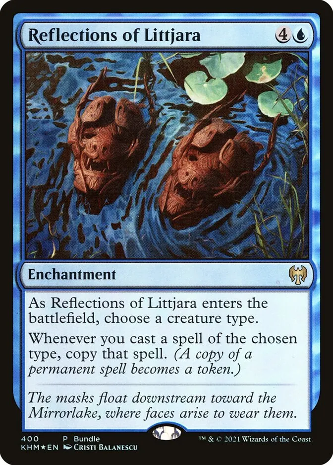 2021 Kaldheim Reflections of Littjara #400 rare card image