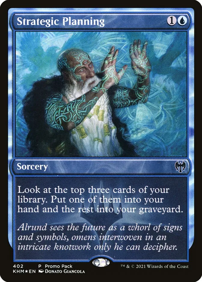 2021 Kaldheim Strategic Planning [Promo] common #402 common card image