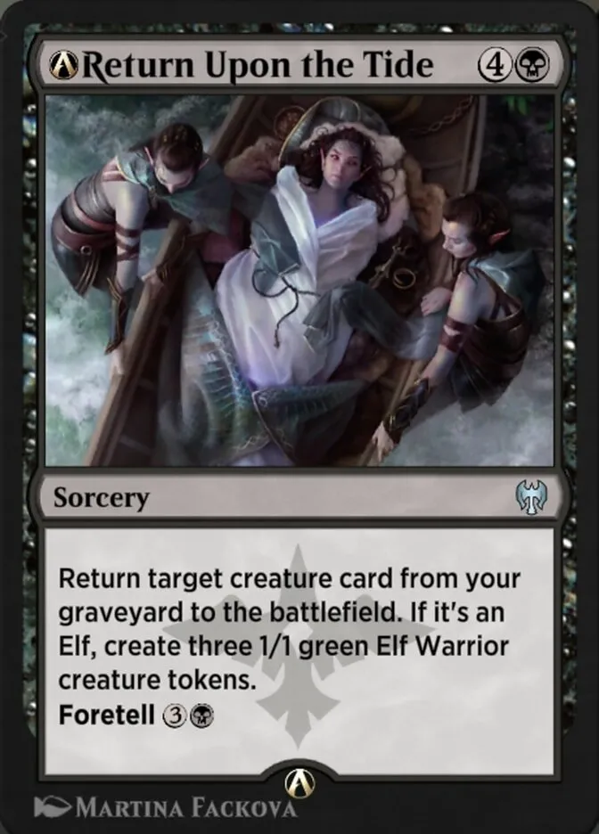 2021 Kaldheim A-Return Upon the Tide uncommon #A-106 uncommon card image