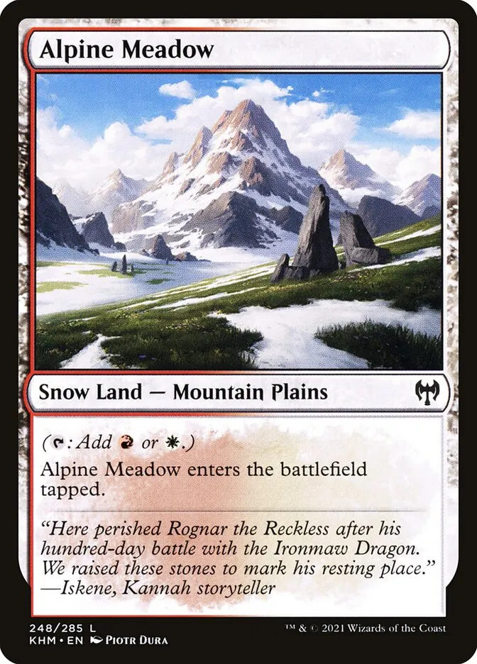 2021 Kaldheim Alpine Meadow #248 common card image