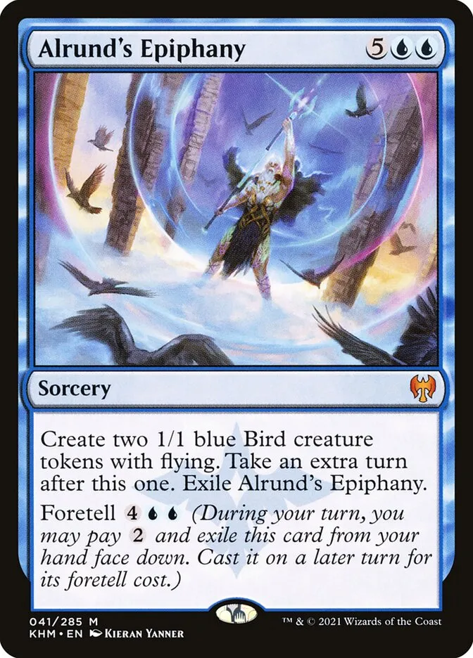 2021 Kaldheim Alrund's Epiphany #41 mythic card image