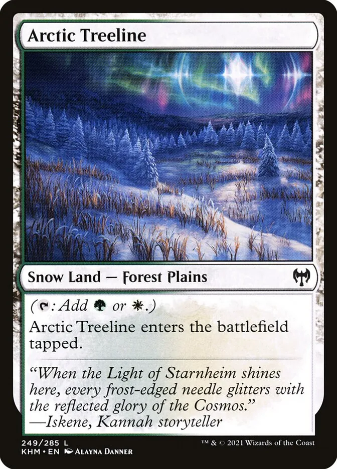 2021 Kaldheim Arctic Treeline common #249 common card image