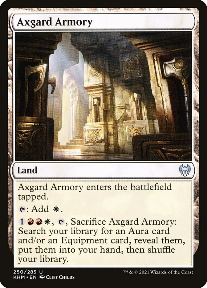 2021 Kaldheim Axgard Armory #250 uncommon card image