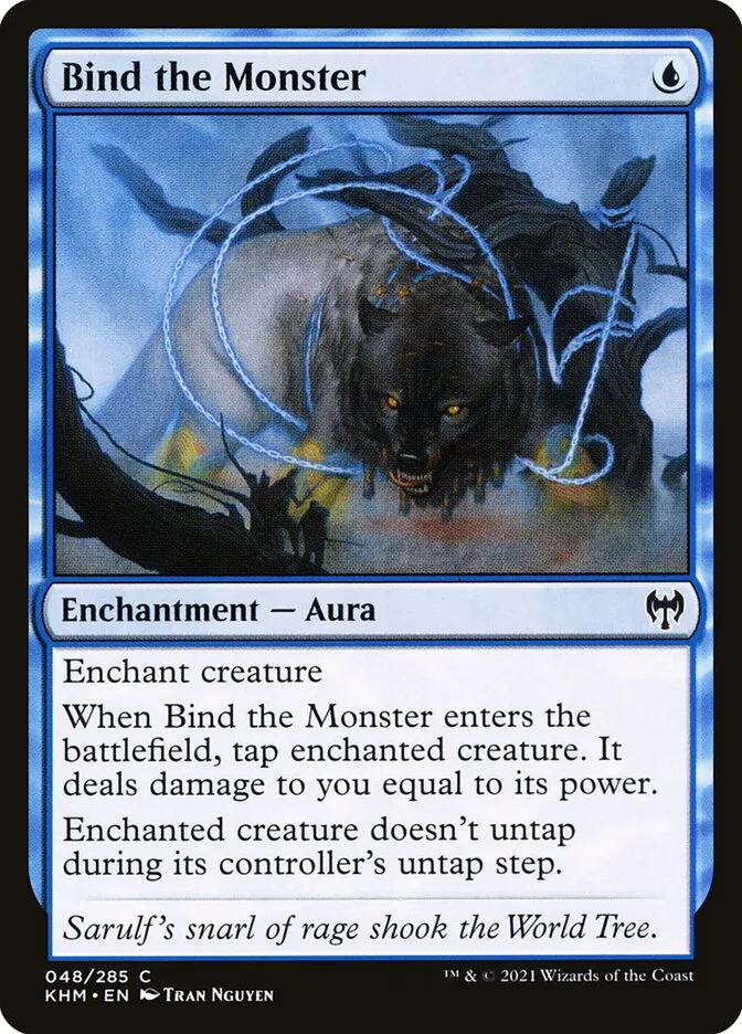 2021 Kaldheim Bind the Monster common #48 common card image