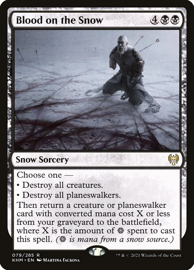 2021 Kaldheim Blood on the Snow [Foil Promo] rare #79 rare card image