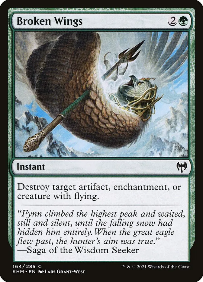 2021 Kaldheim Broken Wings common #164 common card image