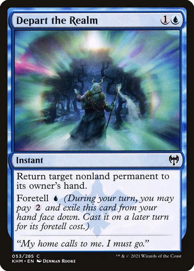 2021 Kaldheim Depart the Realm #53 common card image