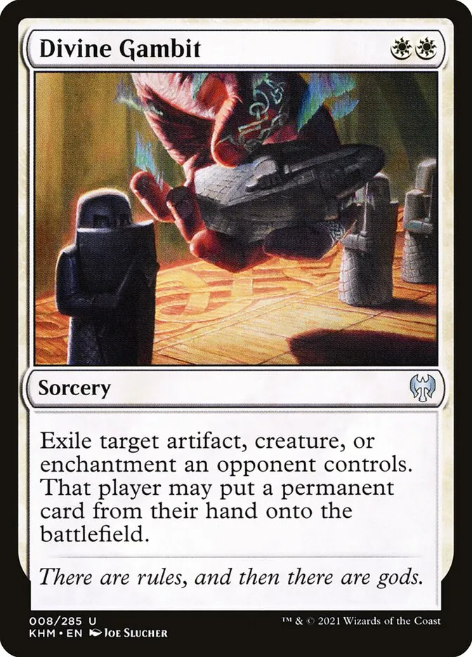 2021 Kaldheim Divine Gambit uncommon #8 uncommon card image